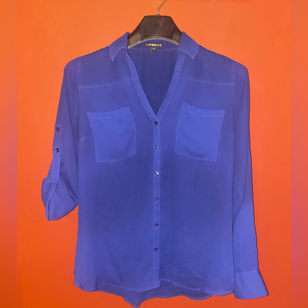 Express Portofino blouse royal blue